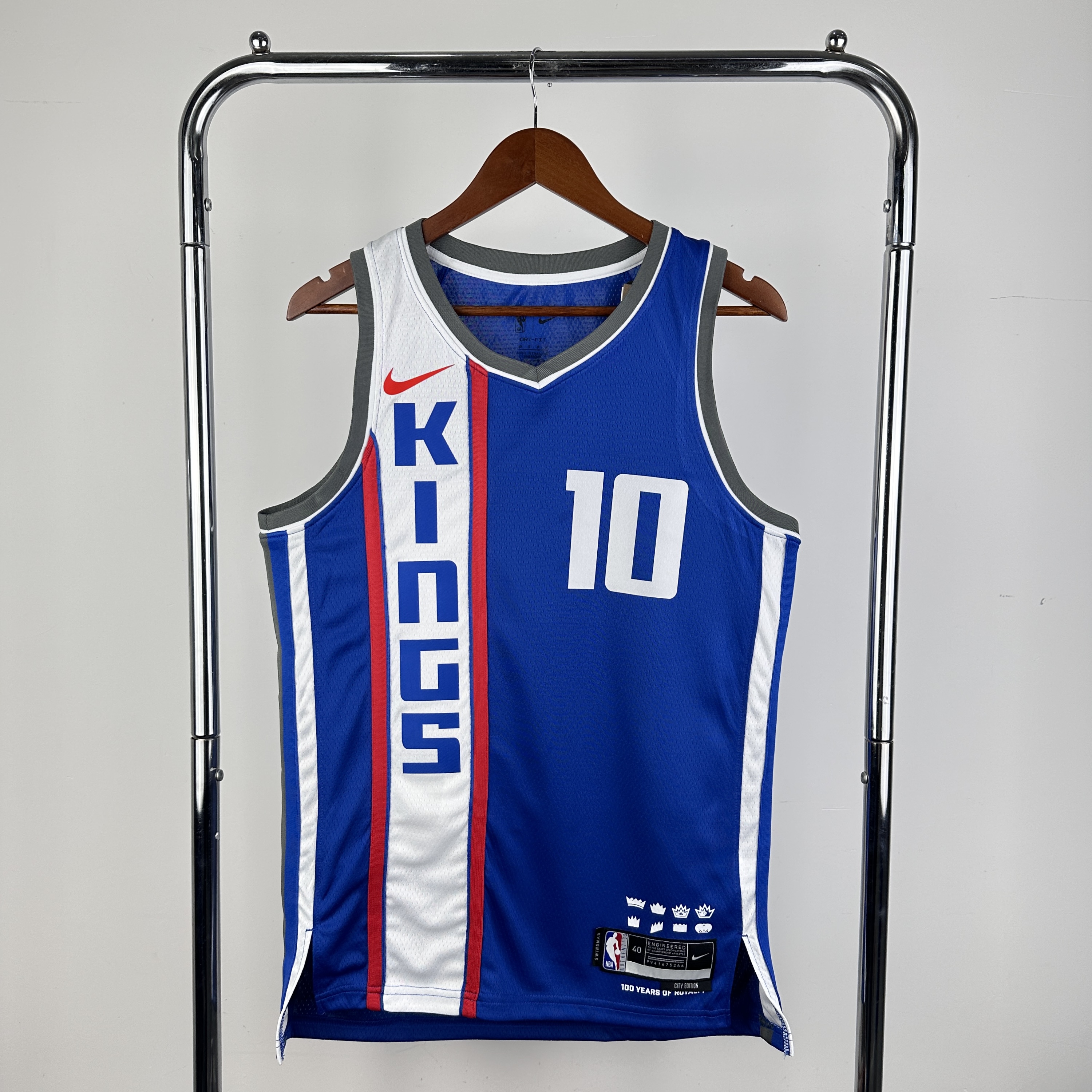 Men Sacramento Kings #10 Sabonis Blue City Edition Nike 2024 NBA Jersey